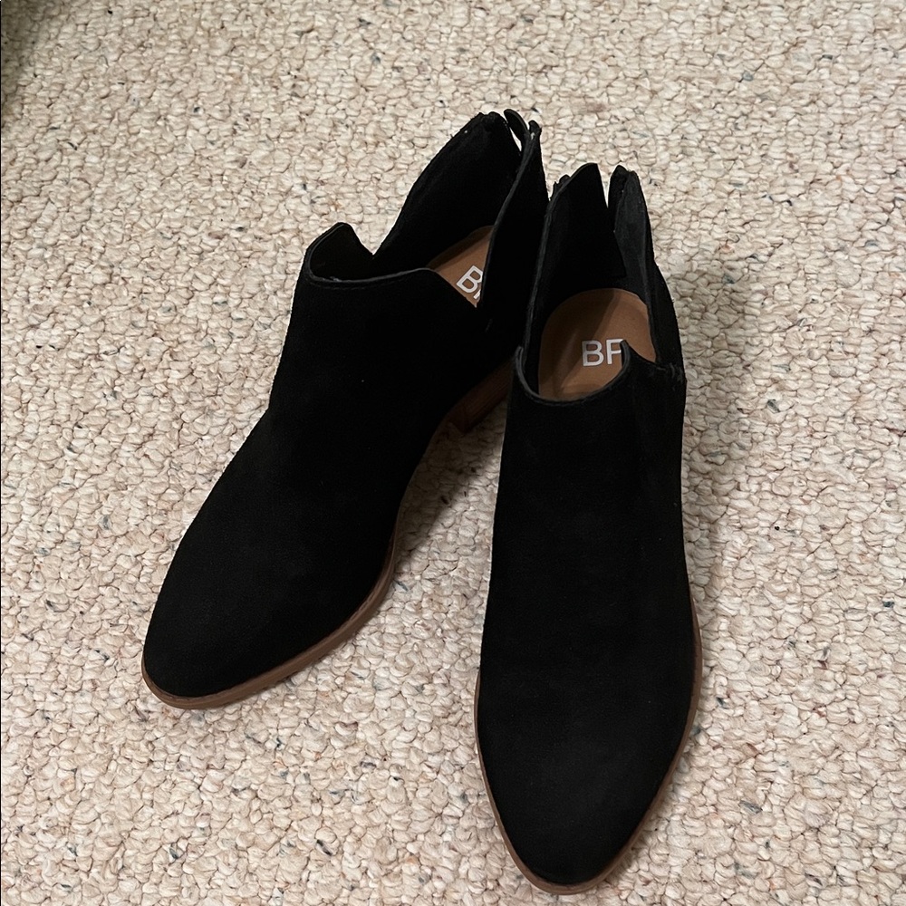 BP Black Suede Ankle Booties